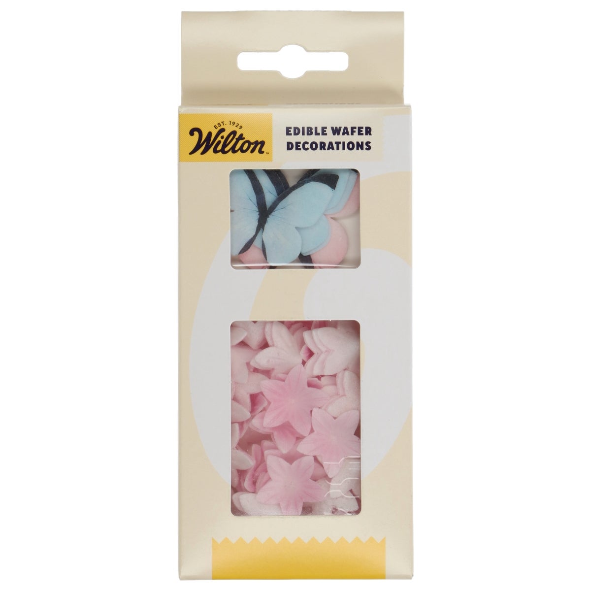 Wilton Eetbare Papieren Decoraties Bloemen & Vlinders Pastel Pink set/30