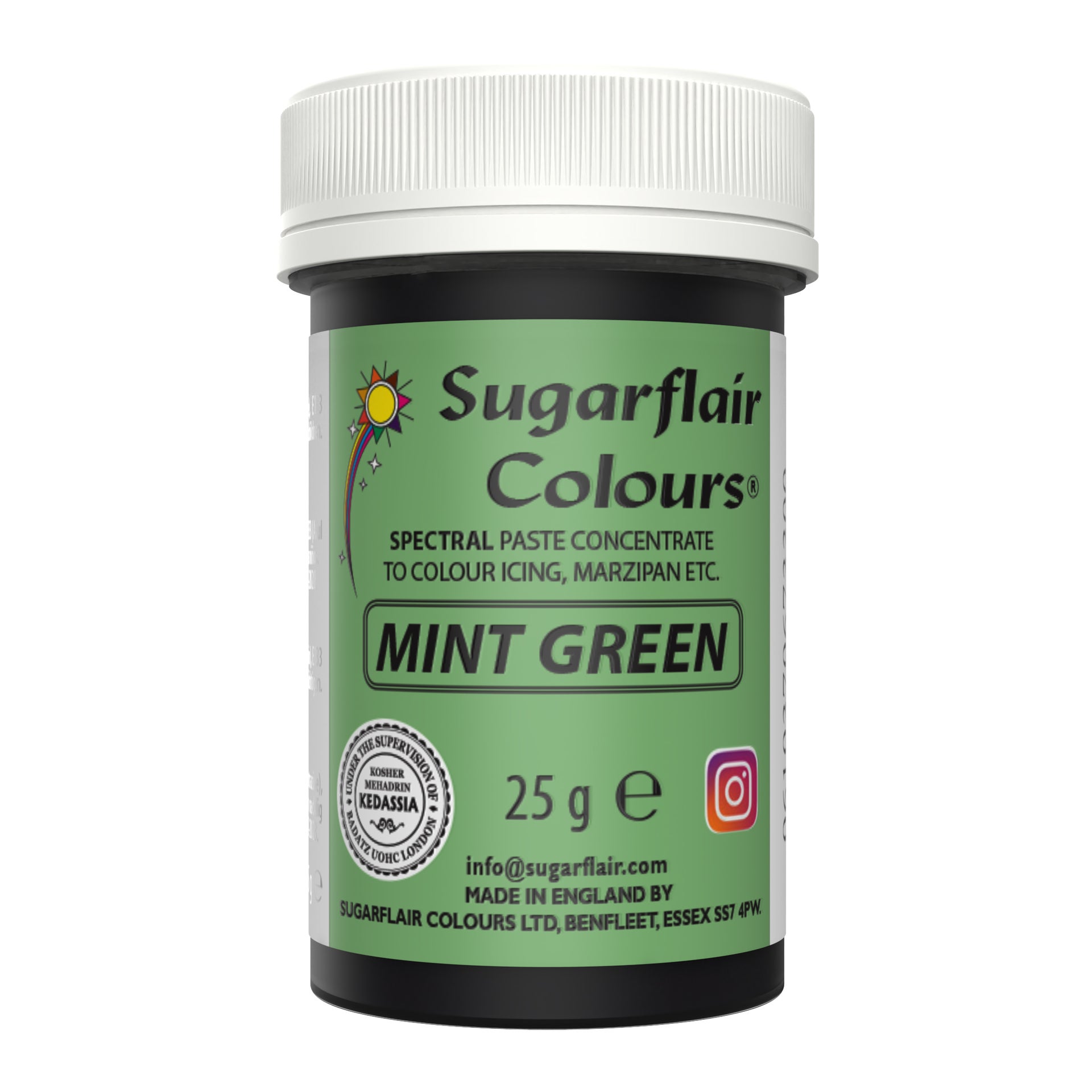 Sugarflair Eetbare Kleurstof Pasta Mintgroen 25g