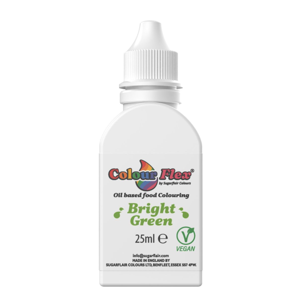 Sugarflair Colour Flex Oil Bright Green 25ml