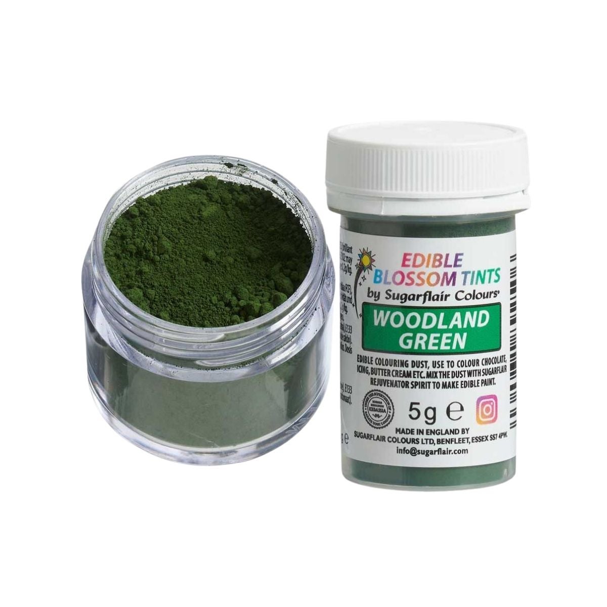Sugarflair Blossom Tint Dust Woodland Groen 5g