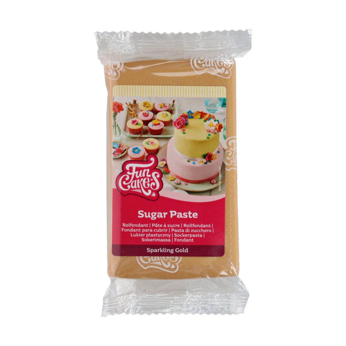FunCakes Fondant Sparkling Gold 250g