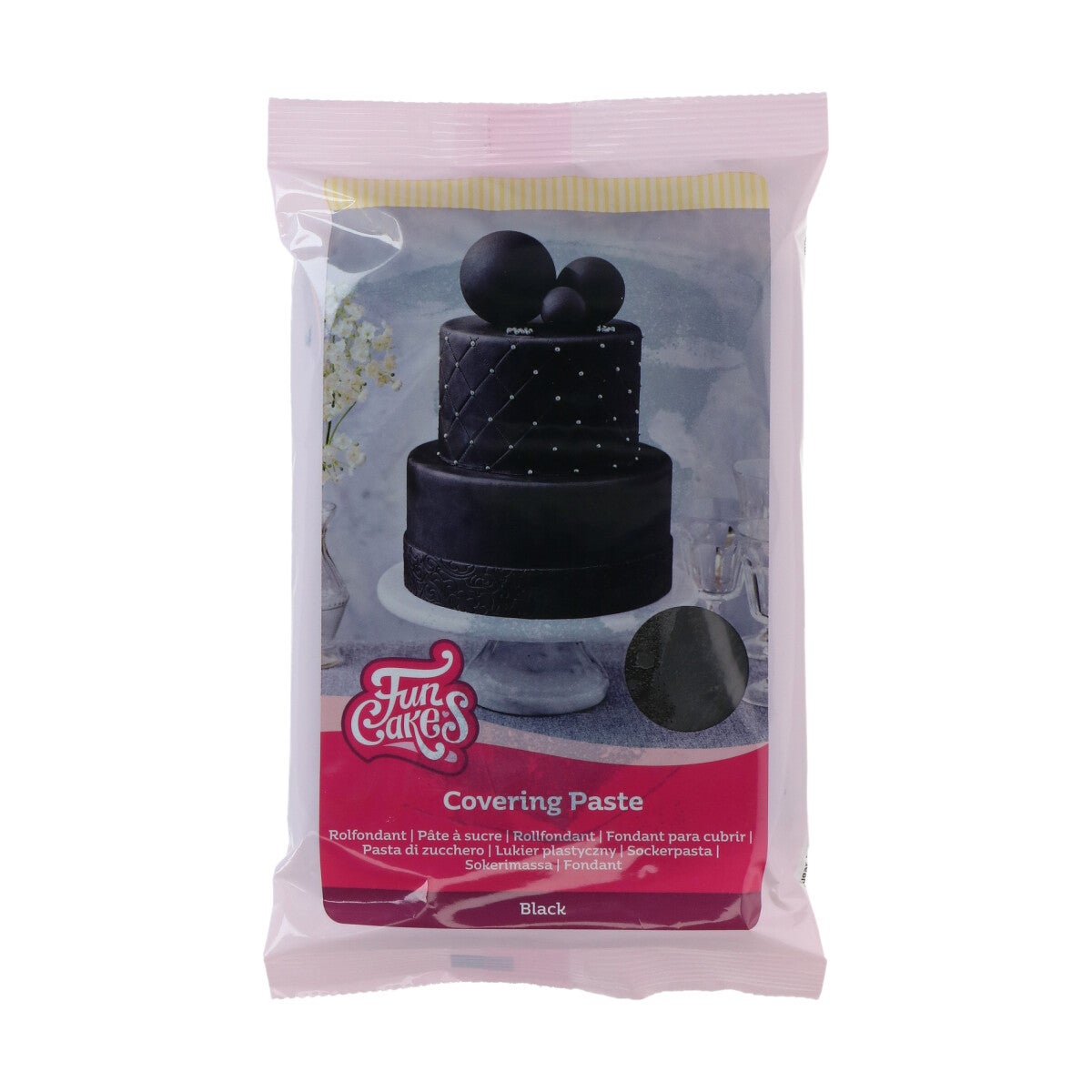 FunCakes Covering Paste Zwart 500g