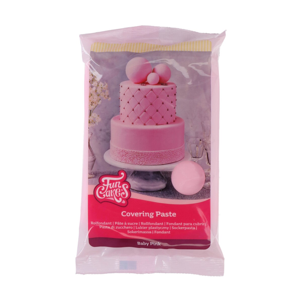 FunCakes Covering Paste Baby Roze 500g