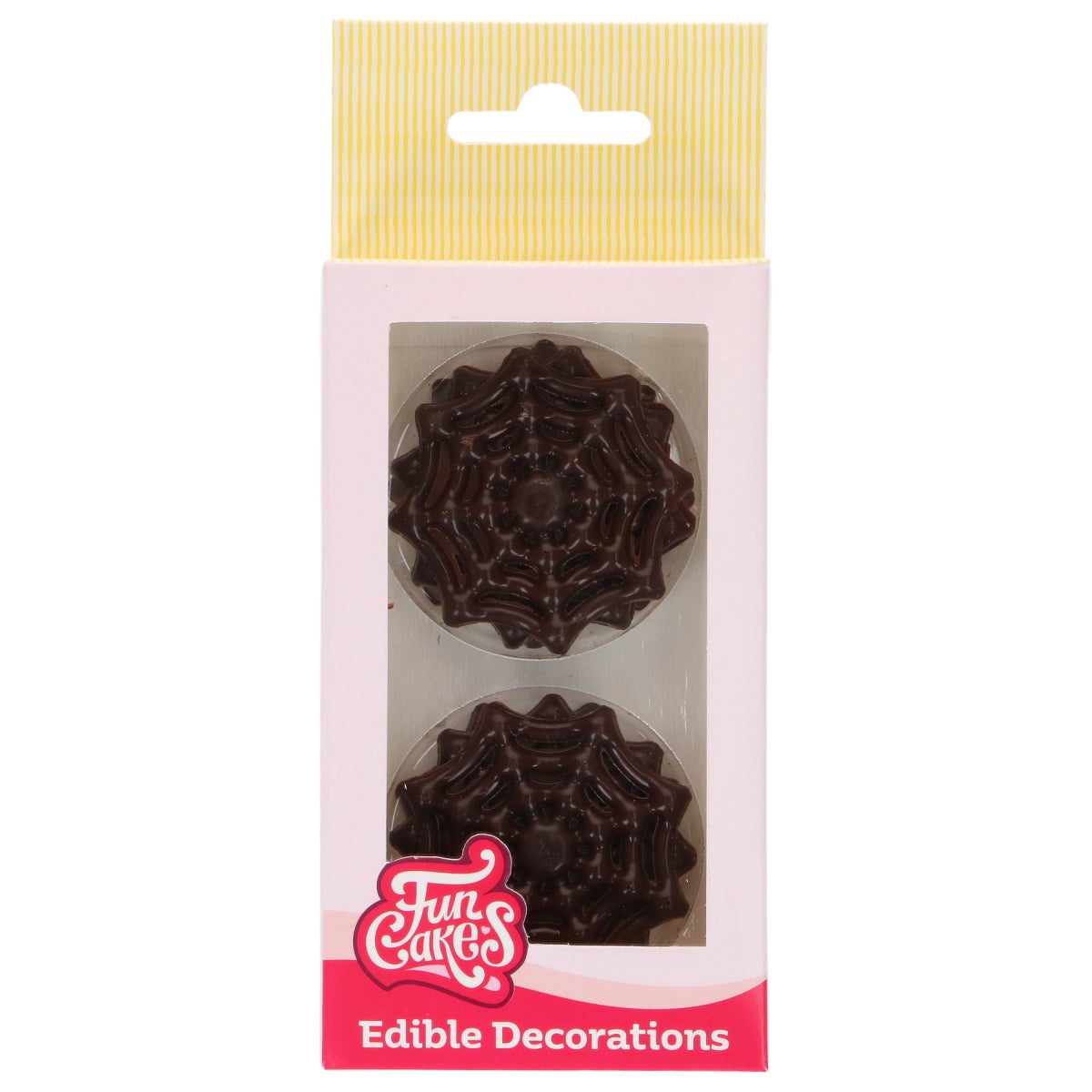 FunCakes Chocolade Decoraties Spinnewebben pk/6
