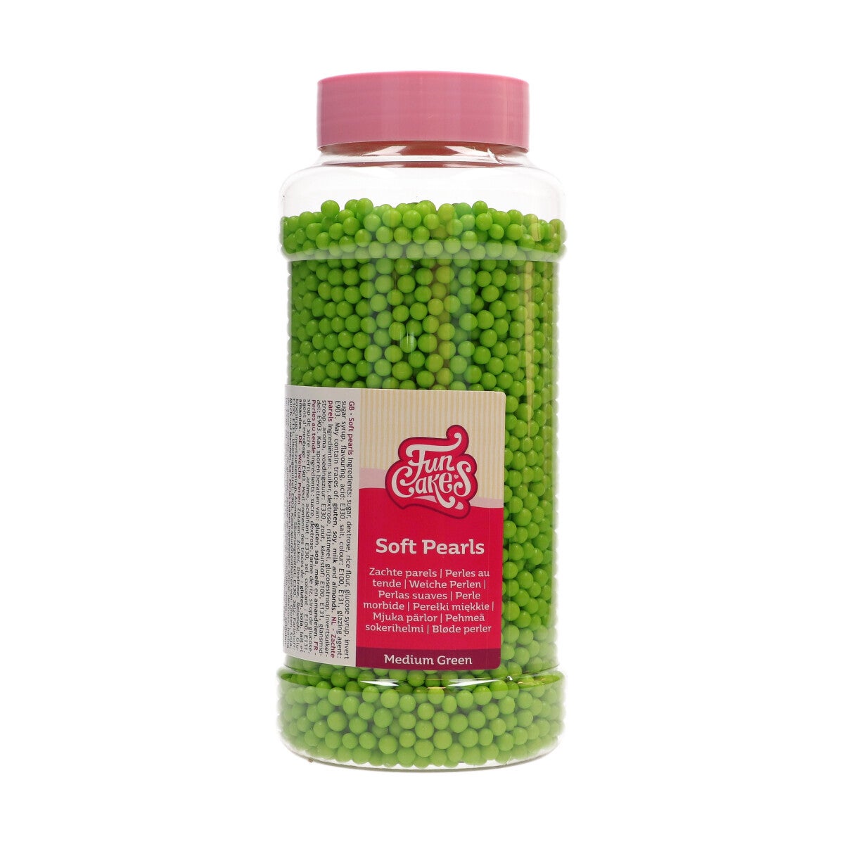 FunCakes Soft Pearls 5mm Groen 600g