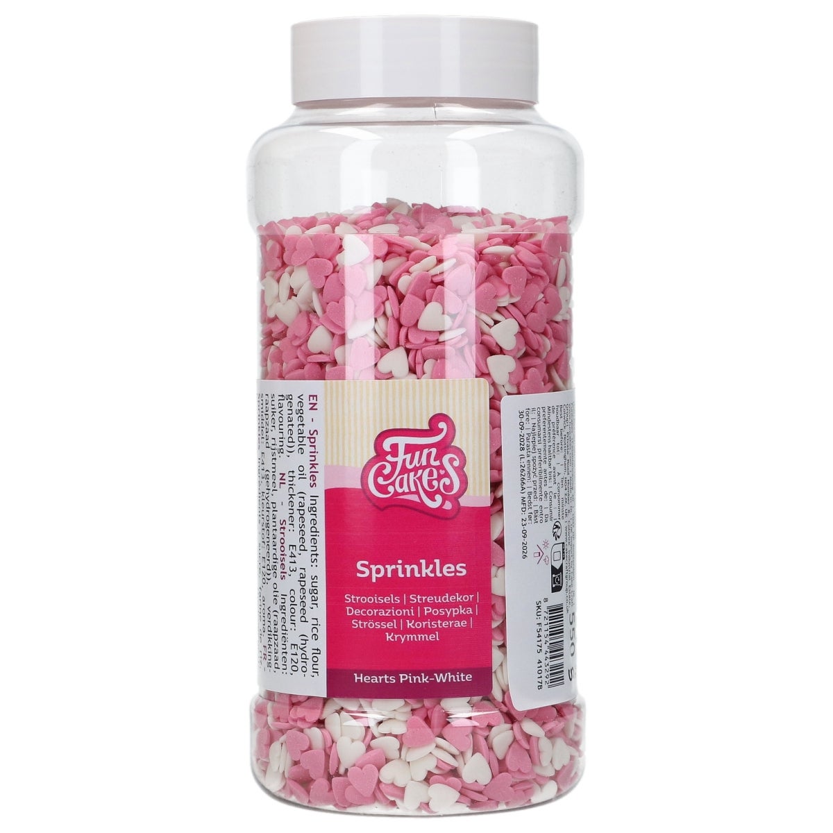 FunCakes Hartjes Roze Wit 550g