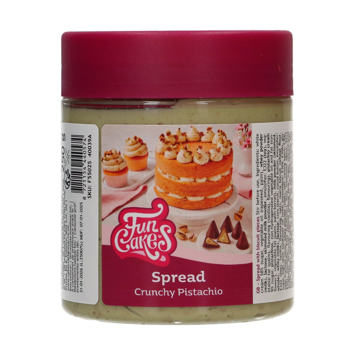 FunCakes Spread Crunchy Pistache 250g