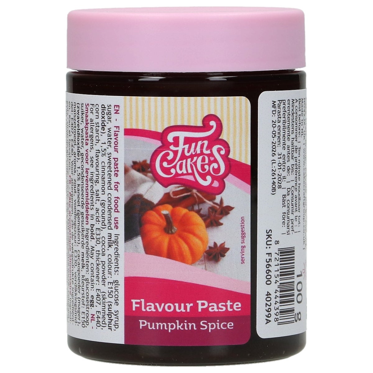 FunCakes Smaakpasta Pumpkin Spice 100g