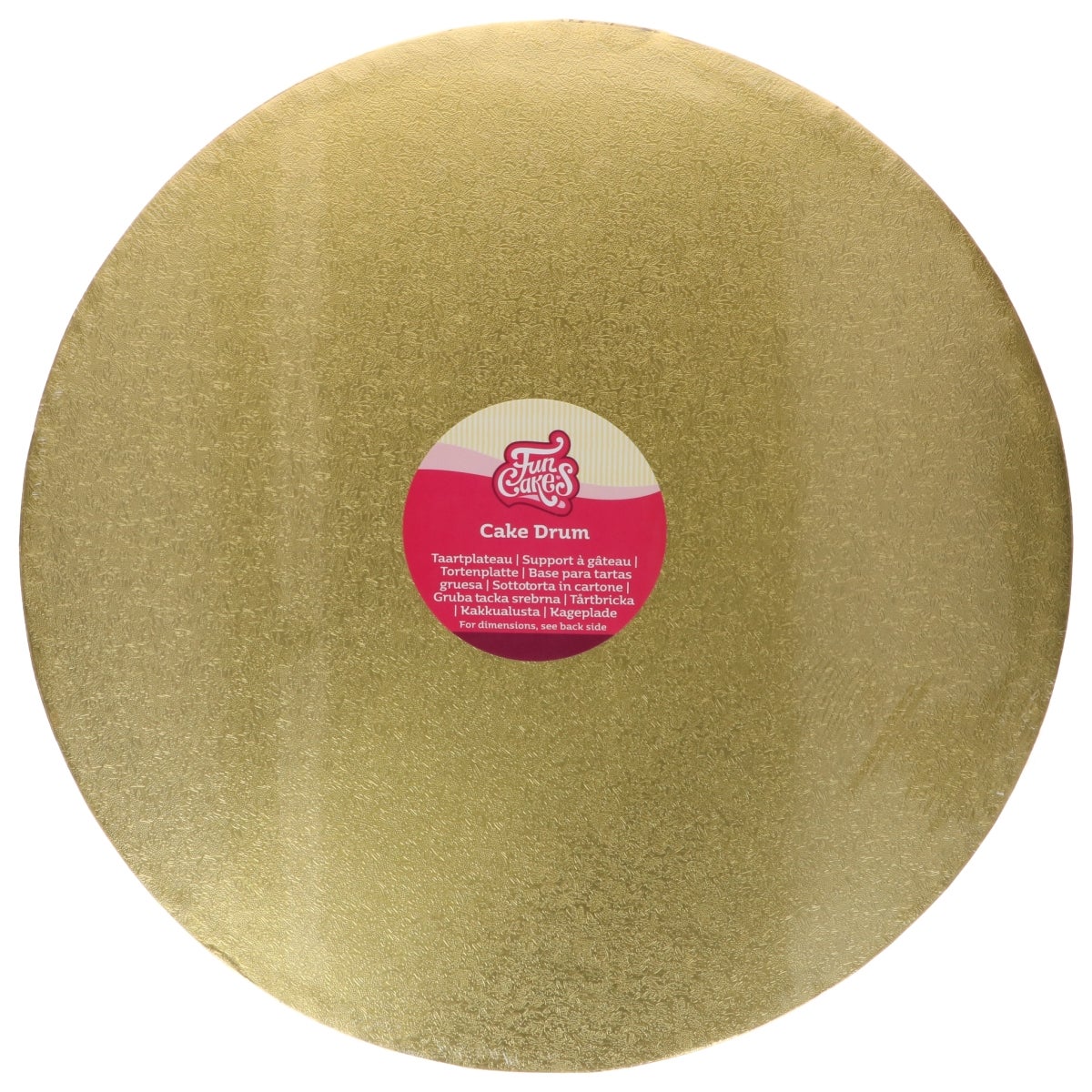FunCakes Cake Drum Rond Goud Ø4cm