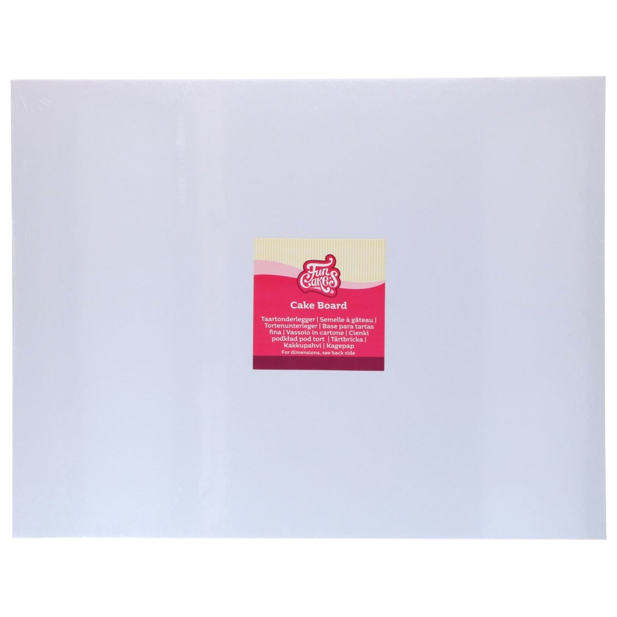 FunCakes Cake Board Rechthoek Wit 45x35cm