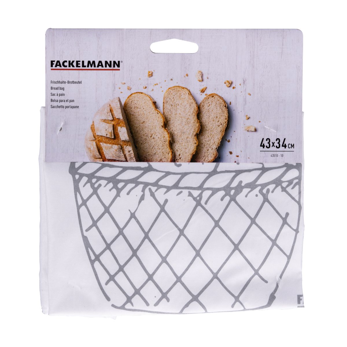 Fackelmann Broodzak Wit 44x35cm