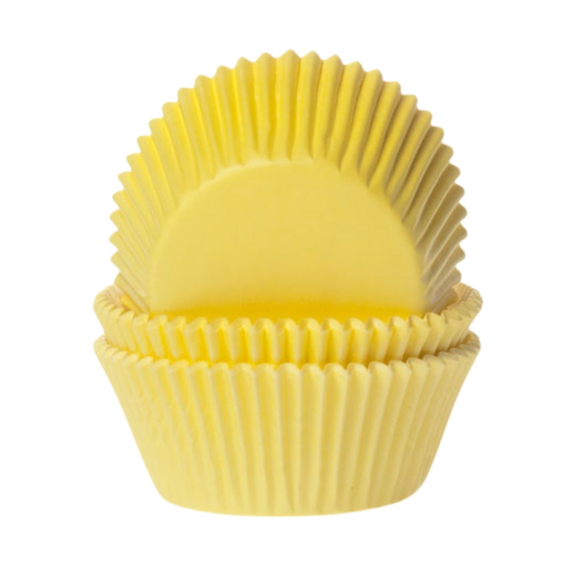 House of Marie Mini Baking Cups Geel pk/60