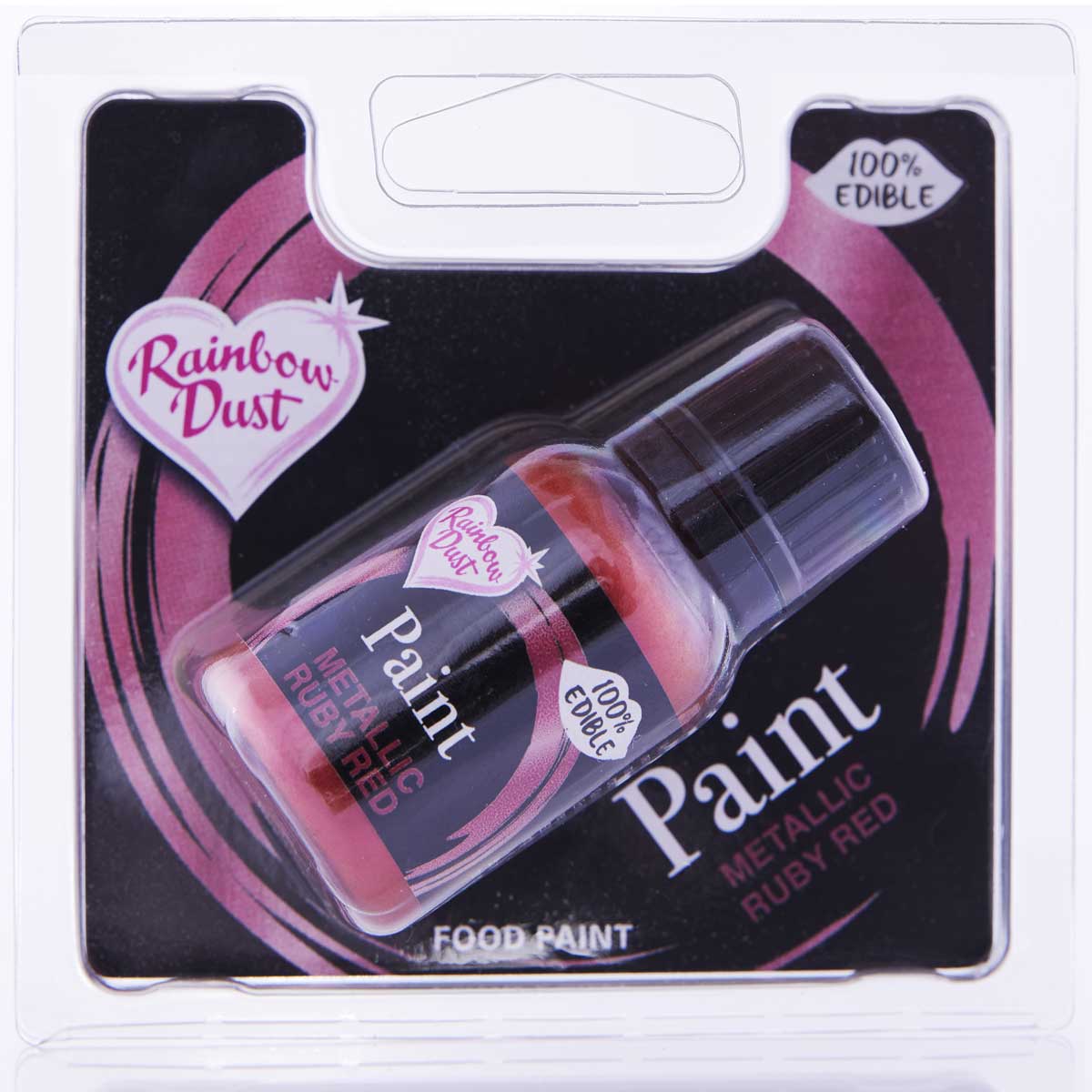 Rainbow Dust Metallic Paint Robijnrood 25g