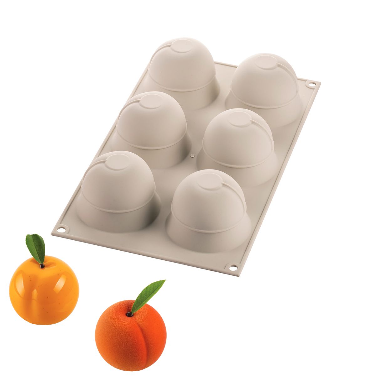 Silikomart Siliconen Mal Perzik ø6,2x5,5cm