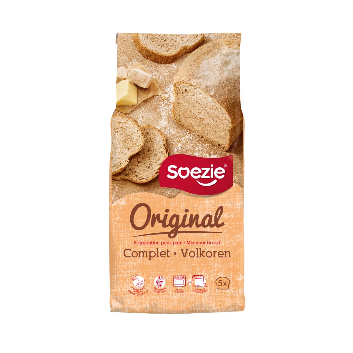 Soezie Original Volkoren Tarwemeel 2,5kg