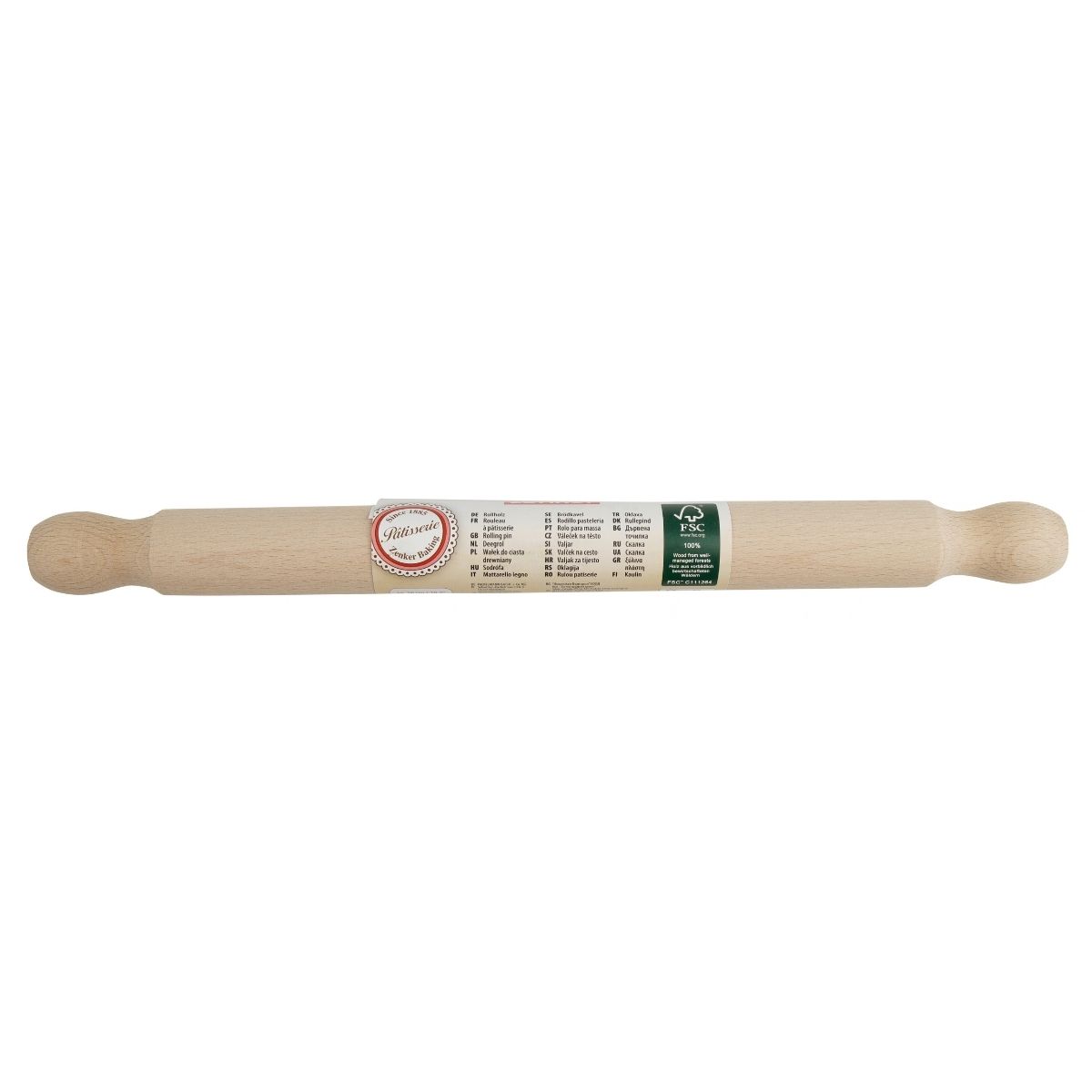 Zenker Houten Deegroller 35cm