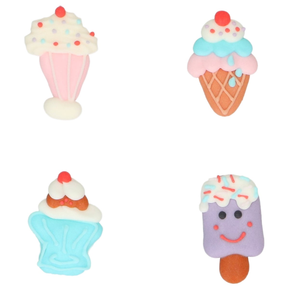Wilton Suikerdecoraties Ice Cream Party set/8