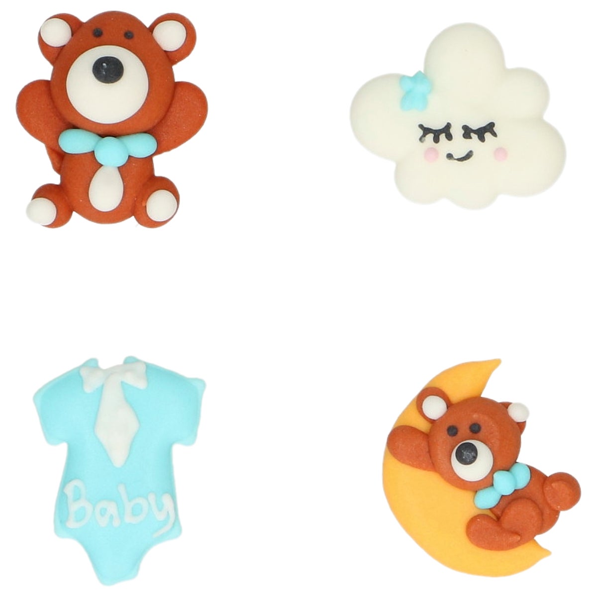 Wilton Suikerdecoraties Baby Bliss Blauw set/8