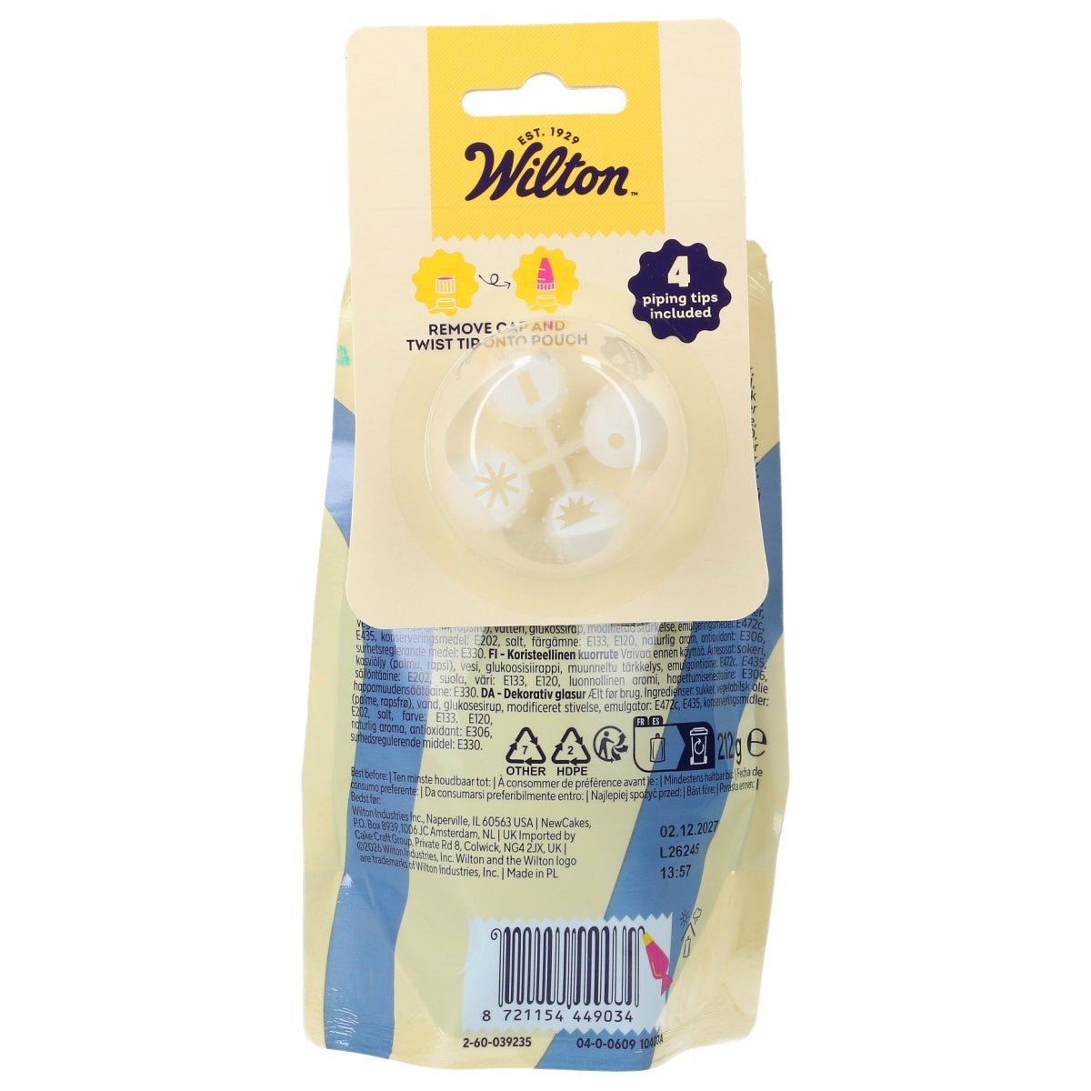 Wilton Decorator Icing Blauw 212g