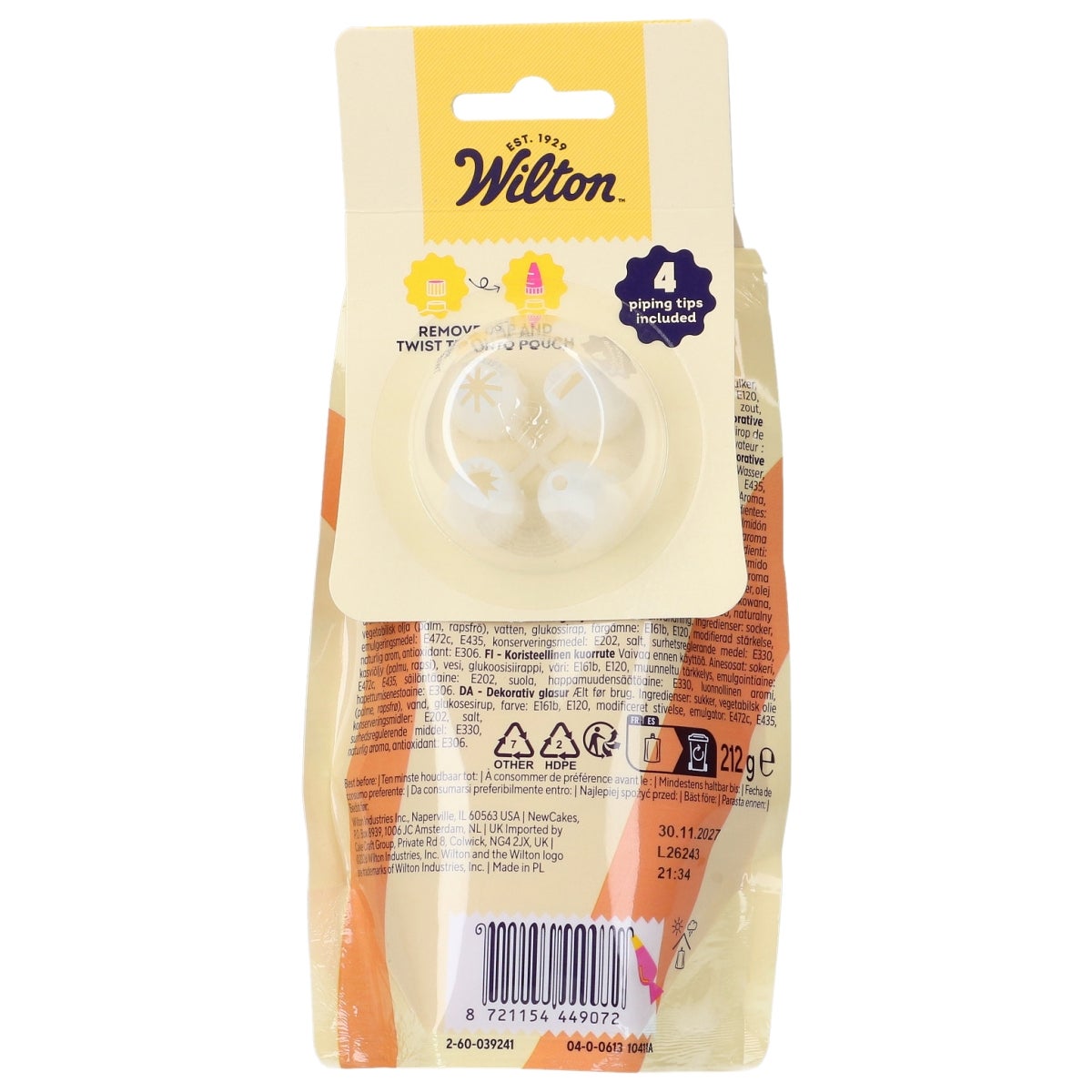 Wilton Decorator Icing Oranje 212g