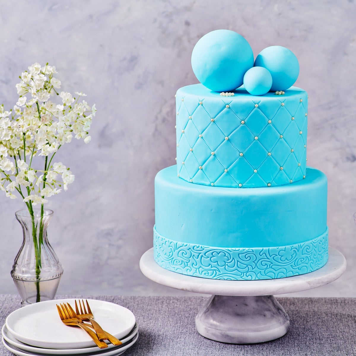 FunCakes Fondant Covering Paste Baby Blue 500g