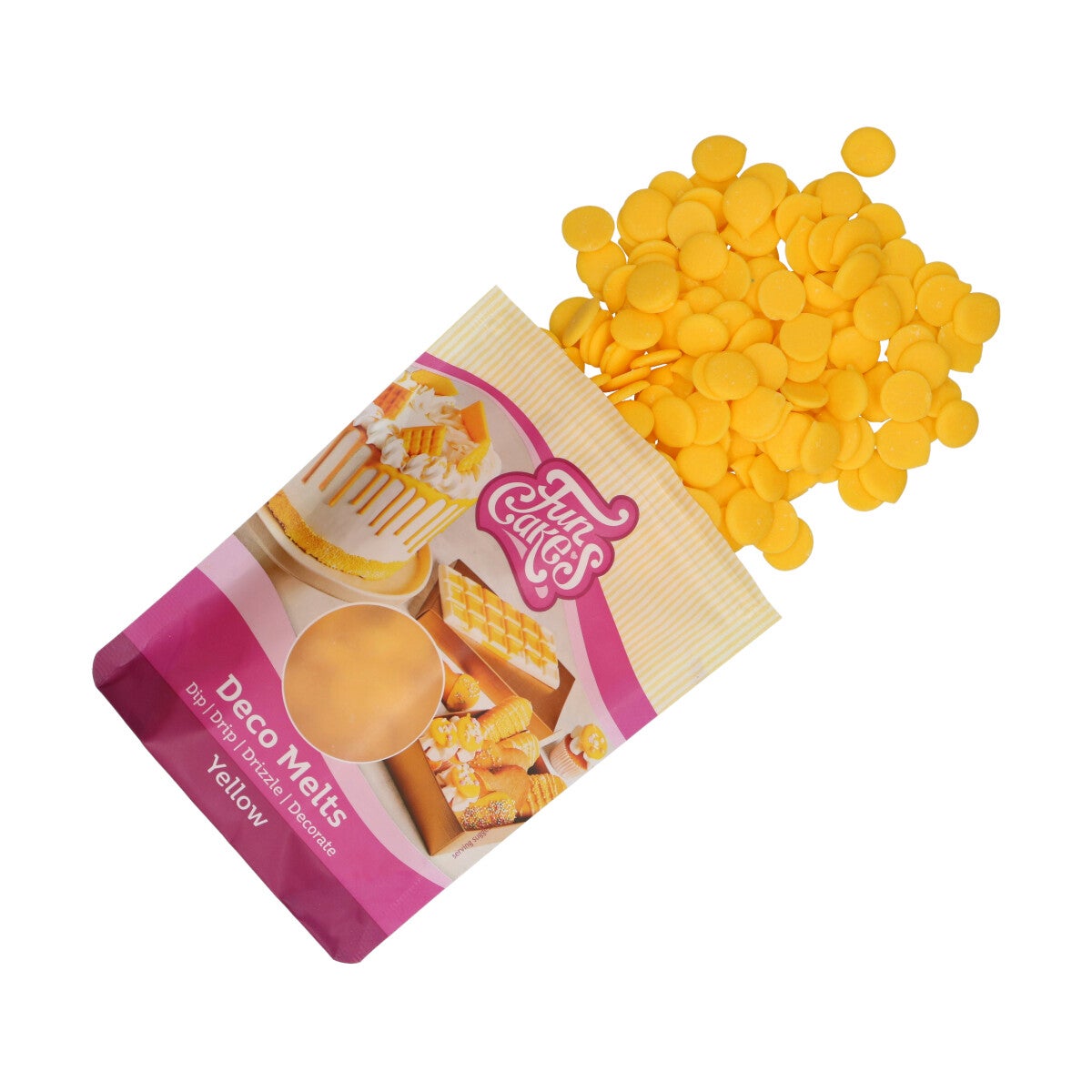 FunCakes Deco Melts Geel 250g