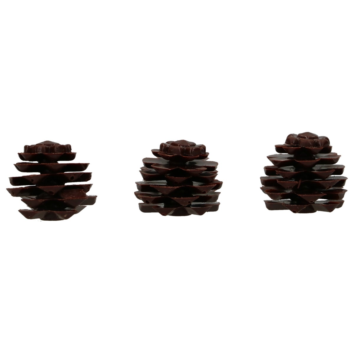 FunCakes Chocolade Decoraties 3D Denneappels pk/3