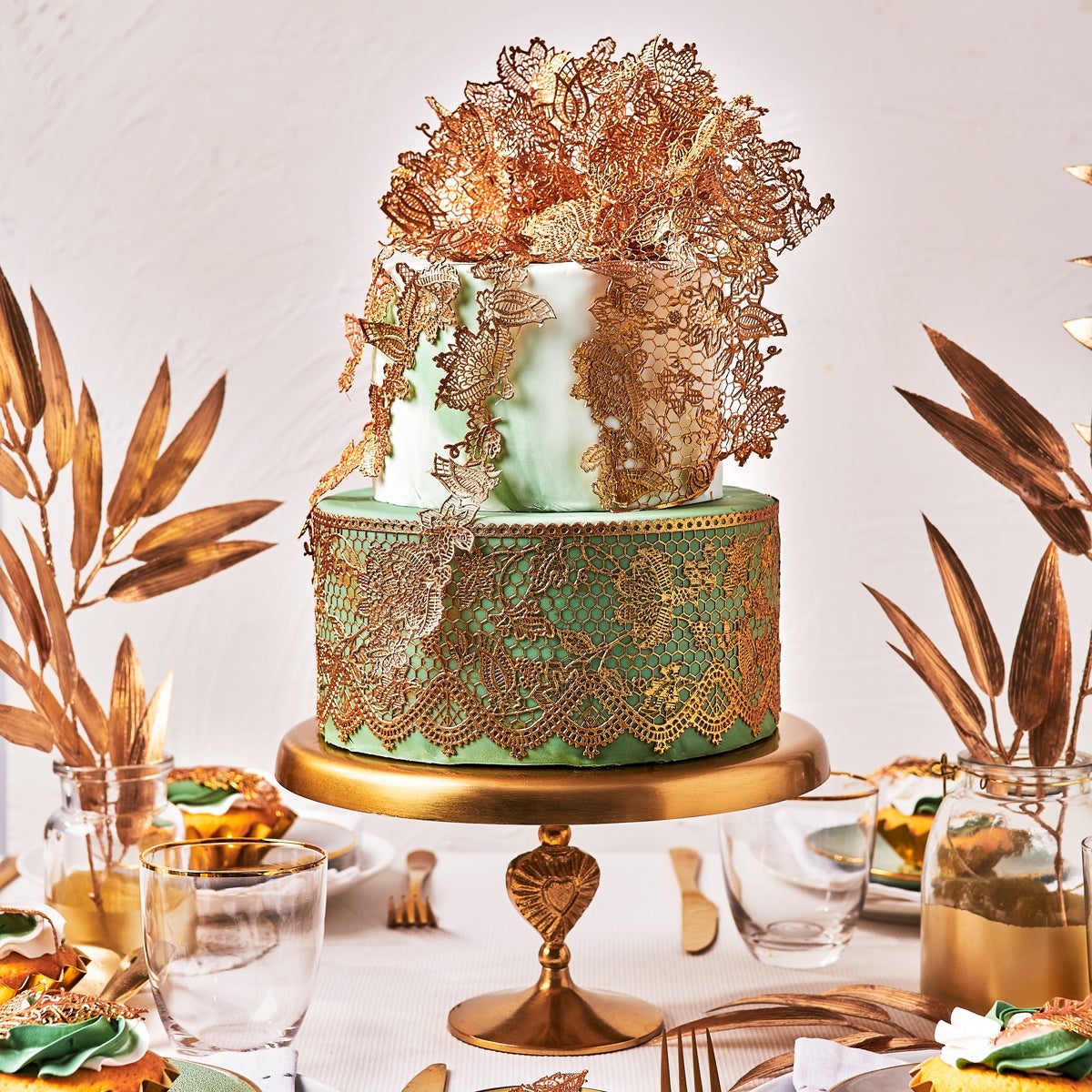 FunCakes Cake Lace Ready to Use Parel Goud 200g