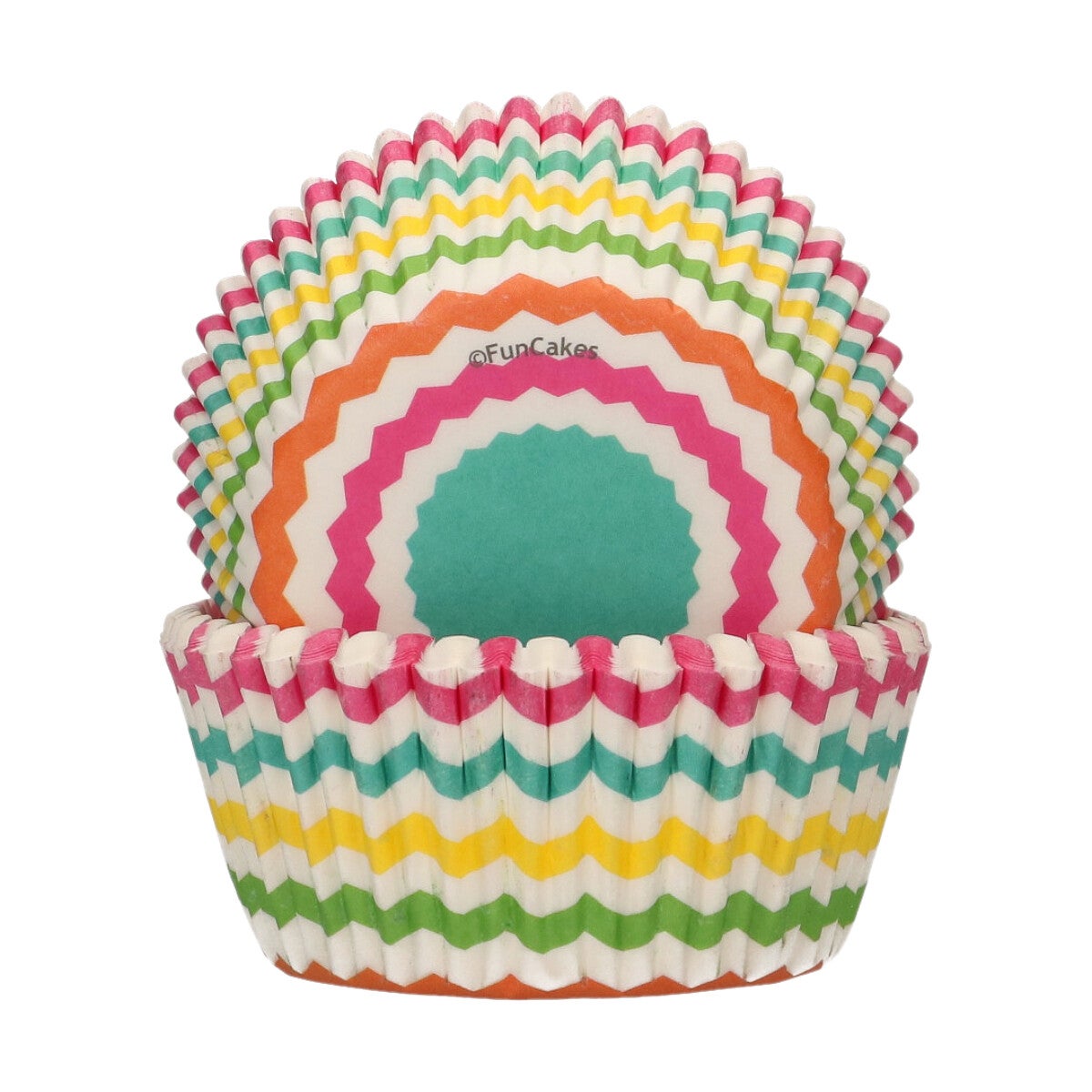 FunCakes Baking Cups Kleurrijke Chevron pk/48