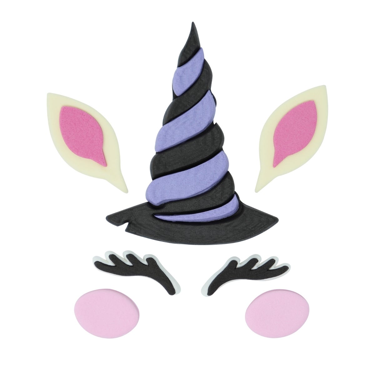 PME Halloween Taart Suikerdecoraties Heks Eenhoorn Gezicht set/7