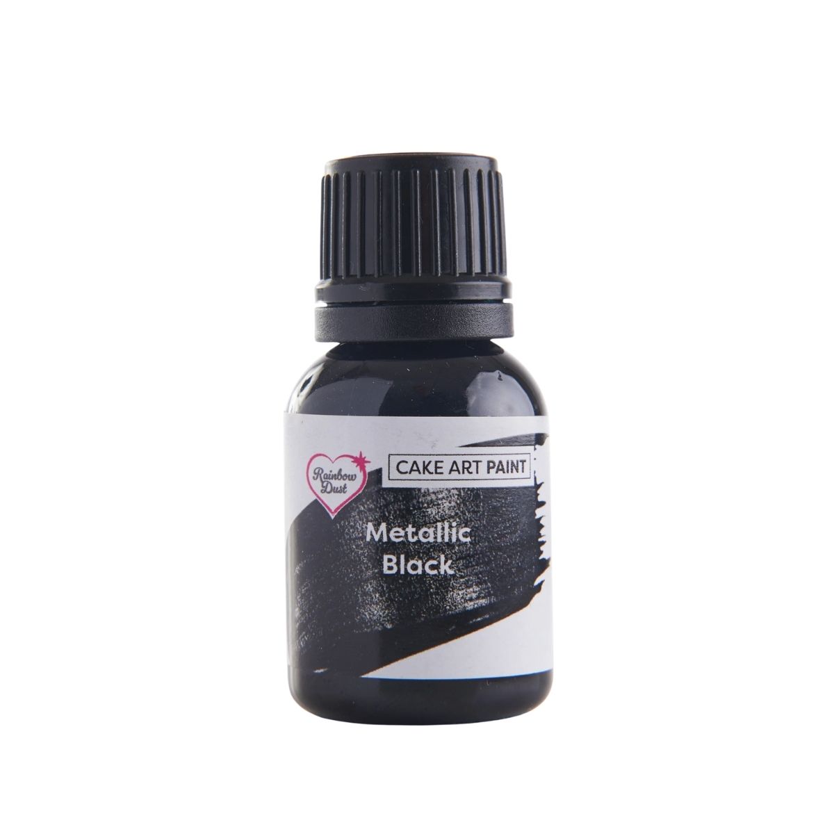 Rainbow Dust Cake Art Paint Metallic Paint Zwart 25g