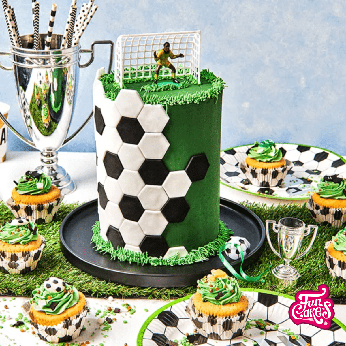 Voetbal cupcakes