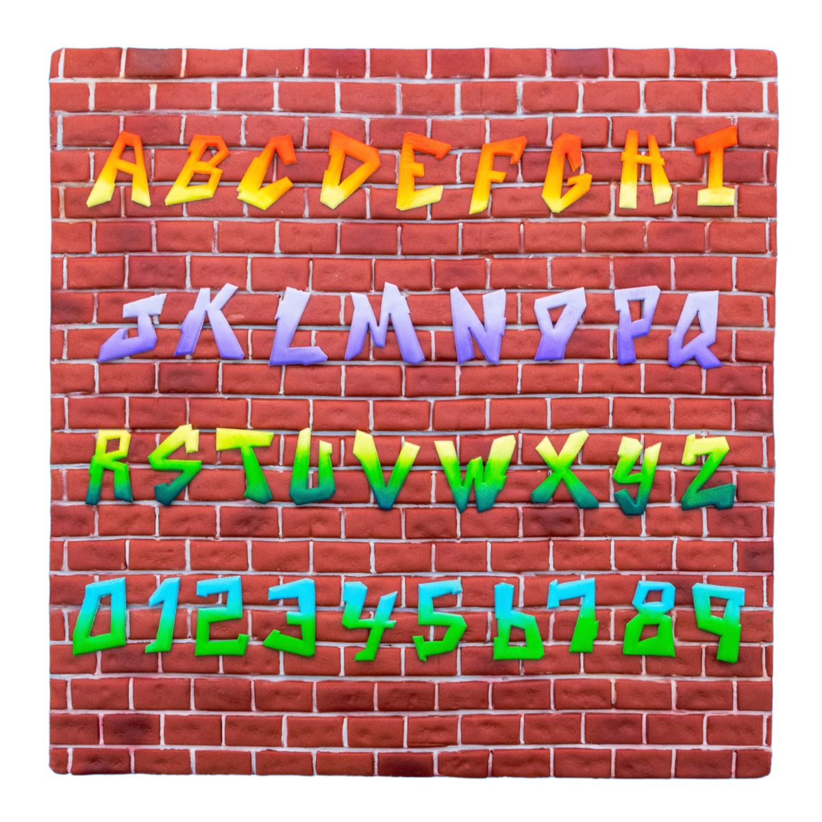 FMM Tappit Uitsteker Alfabet & Nummers Graffiti