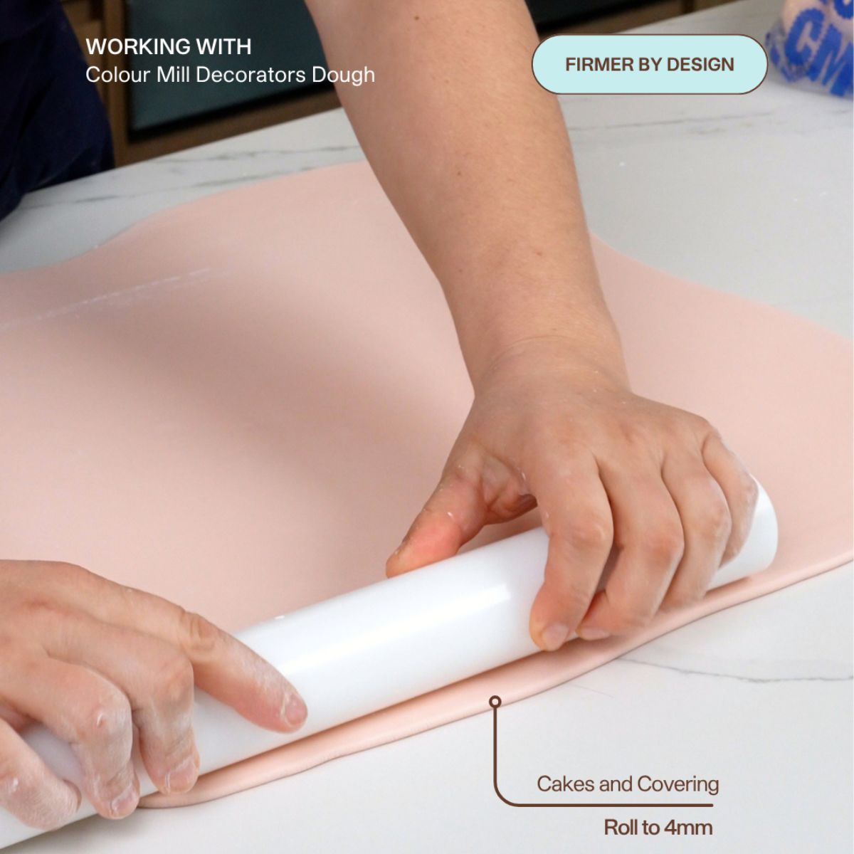 Colour Mill Fondant Decorators Dough Wit 250g