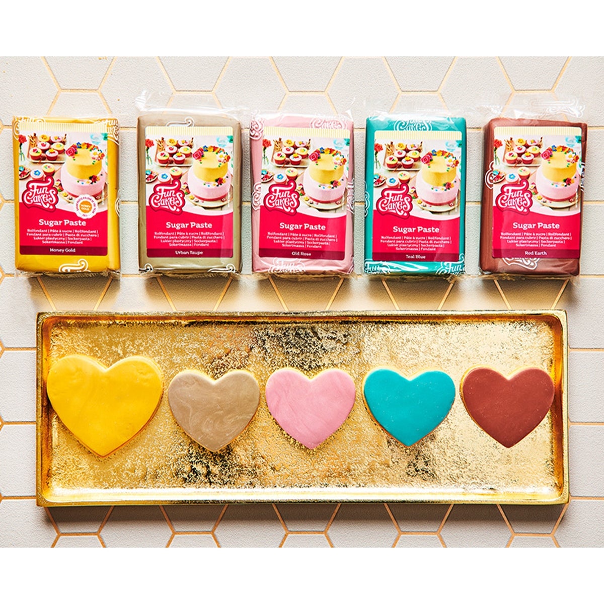 FunCakes Fondant Honey Gold 250g