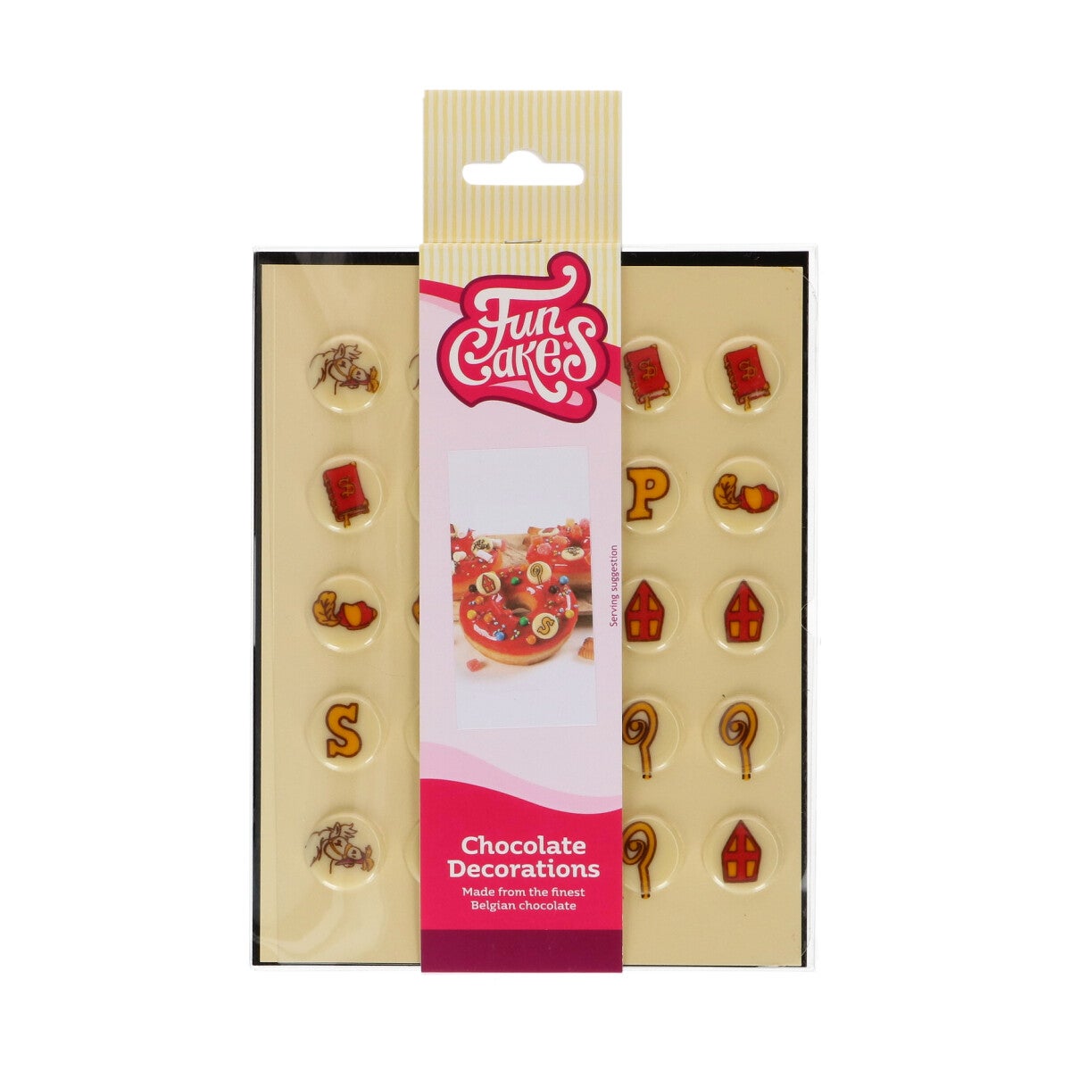 FunCakes Chocolade Decoratie Sinterklaas 2cm set/25