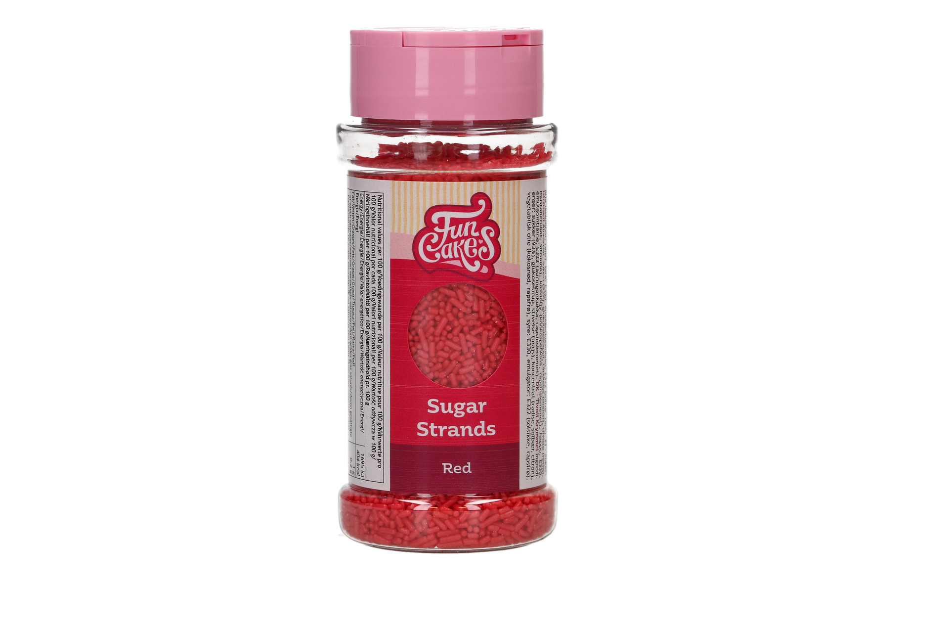 FunCakes Sugar Strands Rood 80g