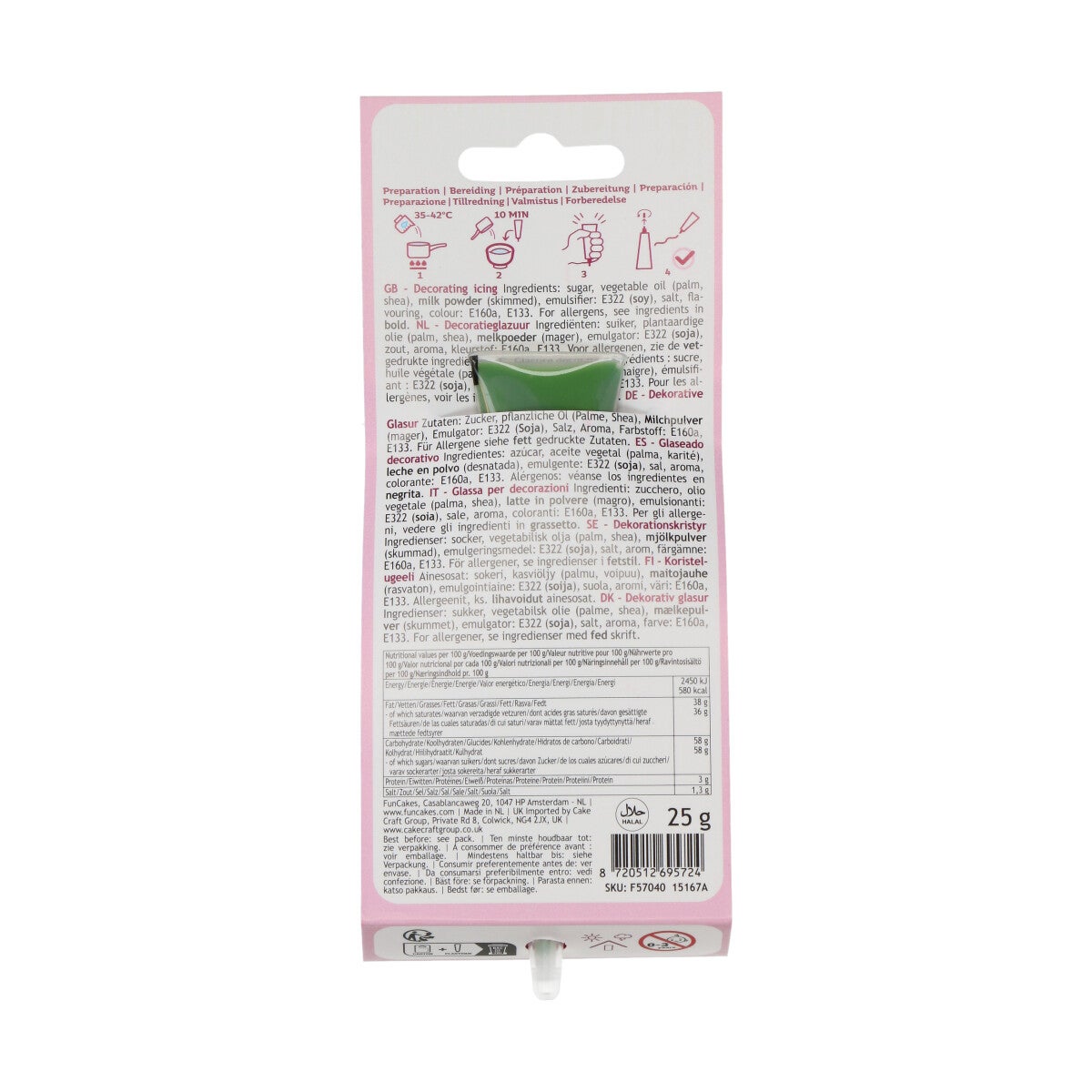 FunCakes Choco Writer Groen 25g