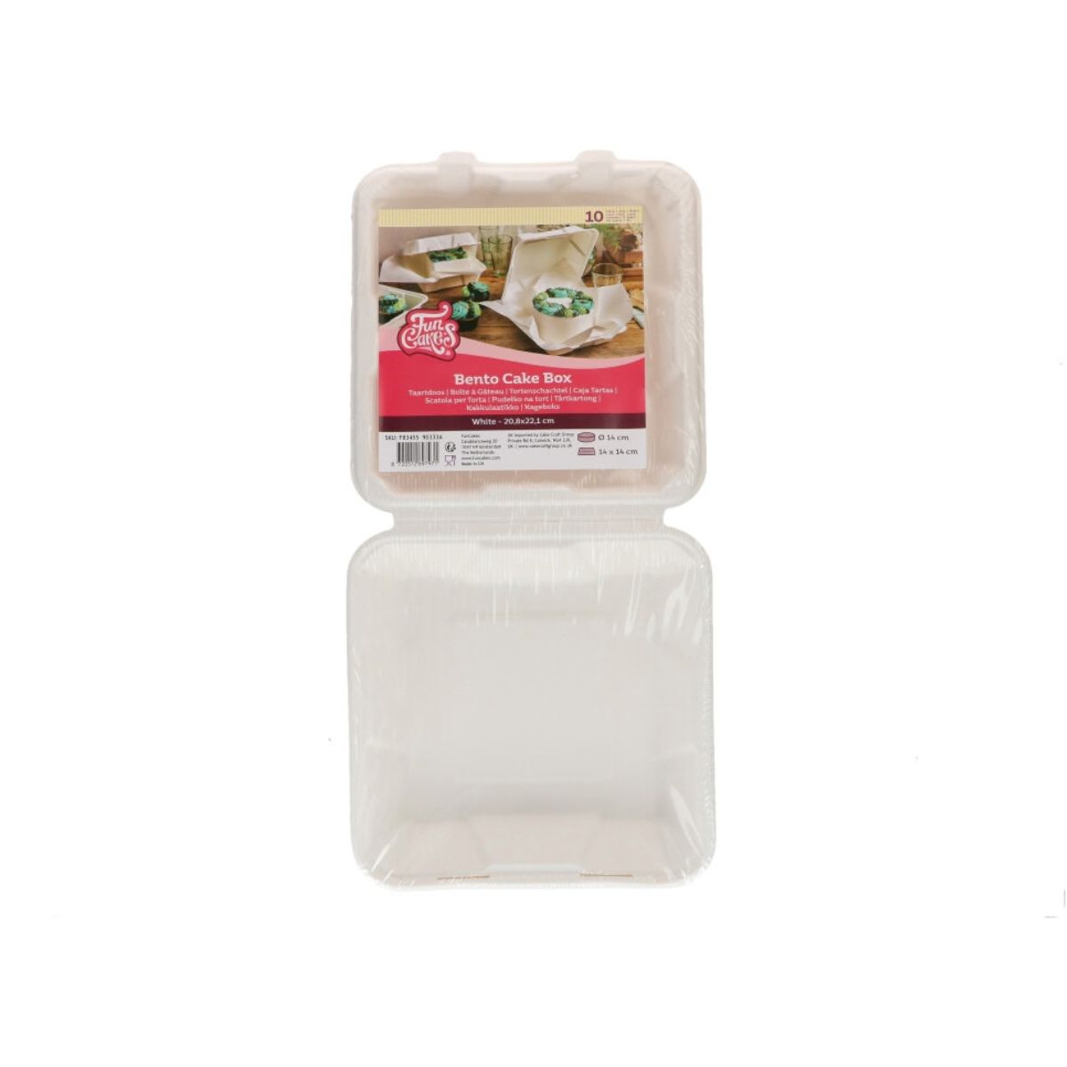 FunCakes Bento Cake Box Wit 20,8x22,1cm pk/10