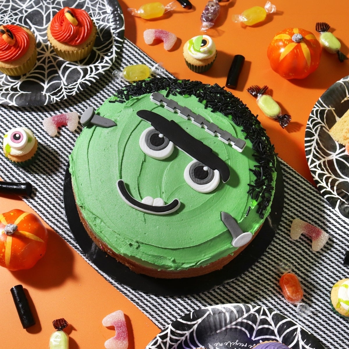 PME Halloween Taart Suikerdecoraties Frankenstein Gezicht set/5
