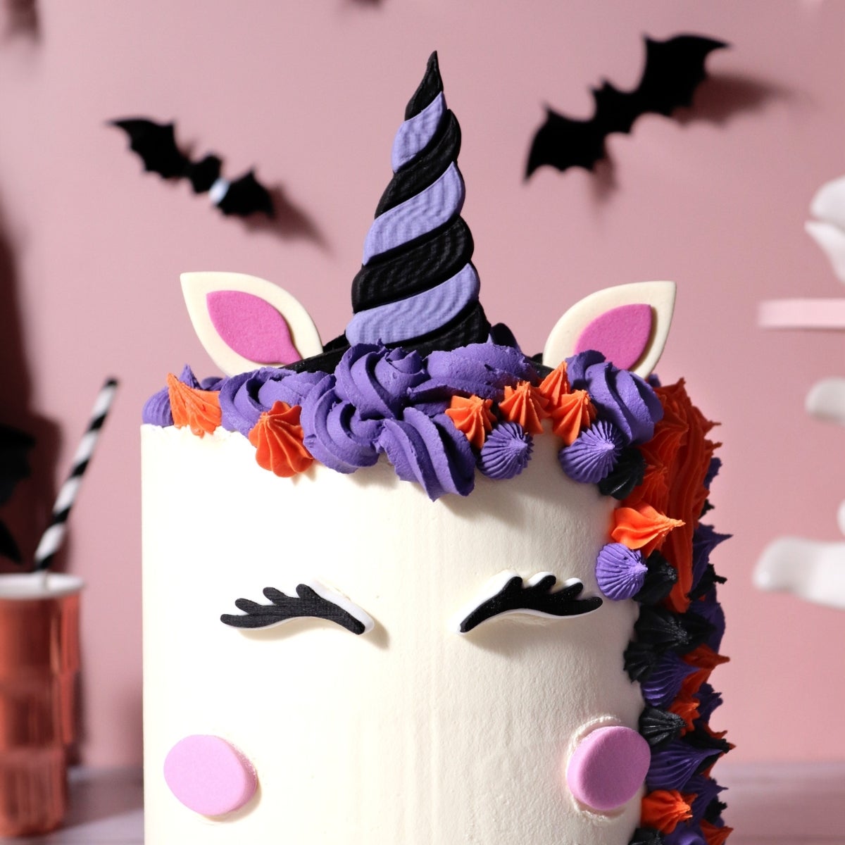 PME Halloween Taart Suikerdecoraties Heks Eenhoorn Gezicht set/7