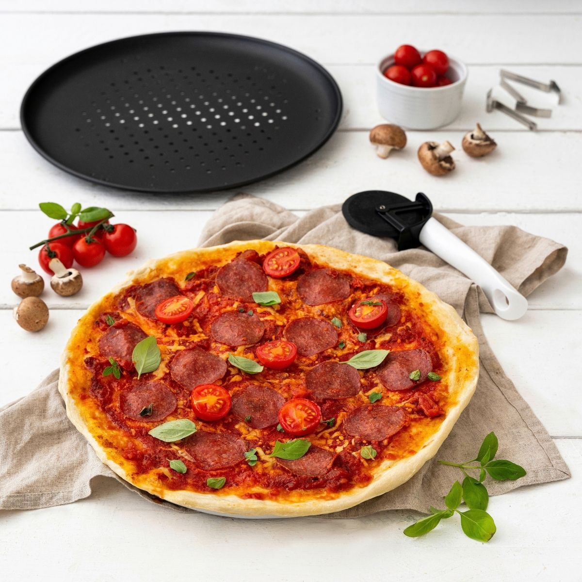 Zenker Pizza Bakplaat Geperforeerd Ø32cm