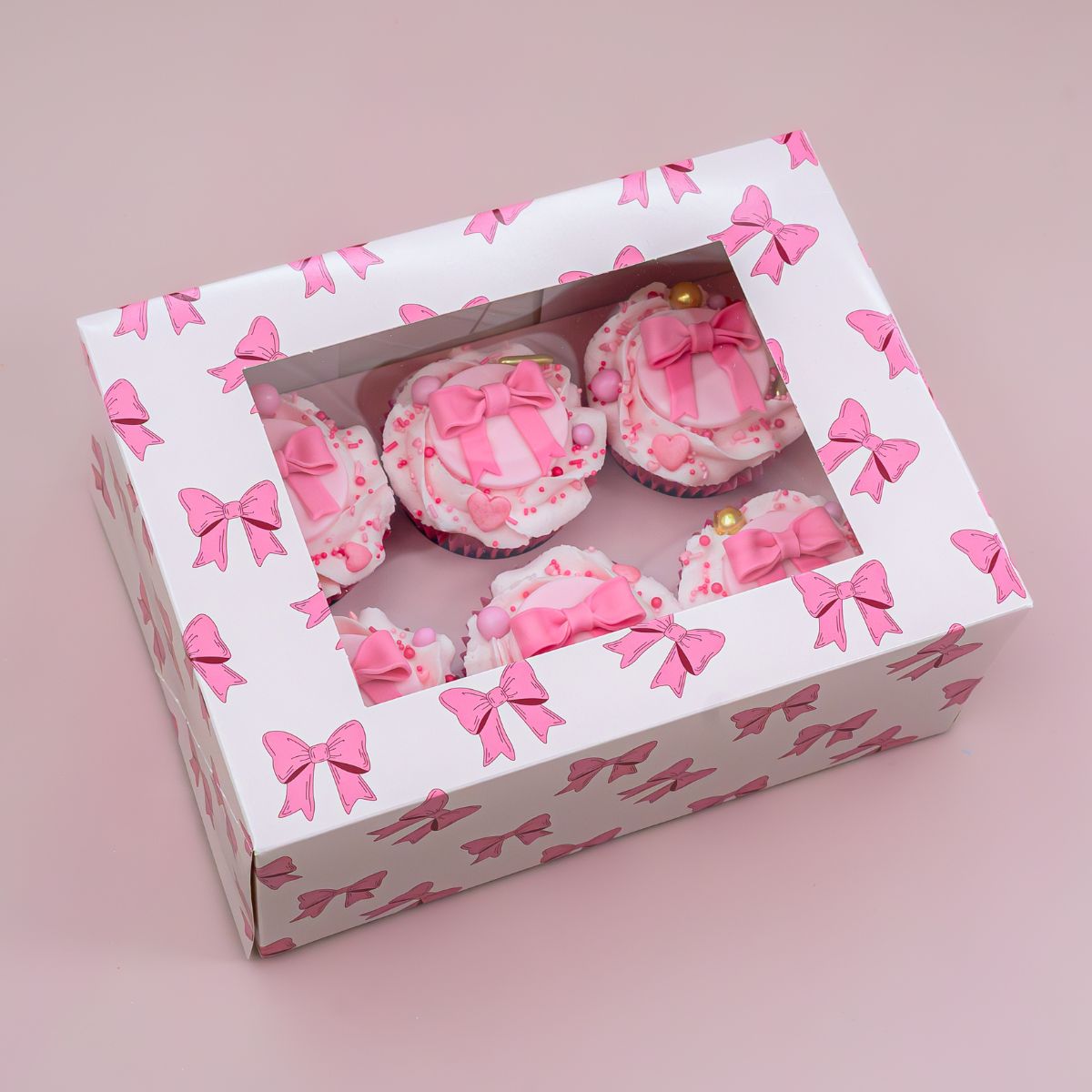 Simply Making Cupcake Doos Pink Ribbons 6 pk/2