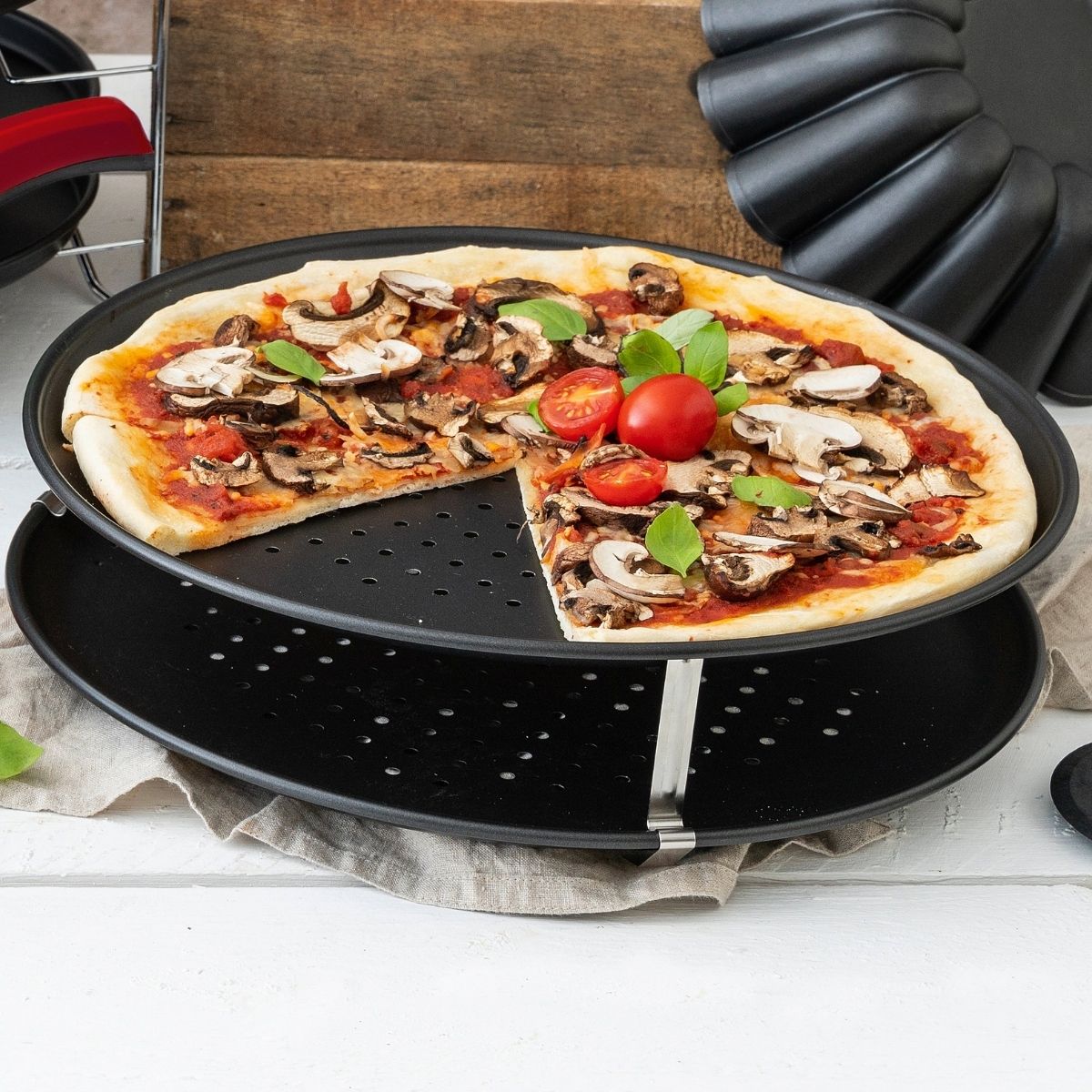 Zenker Pizza Bakplaat Geperforeerd Ø32cm