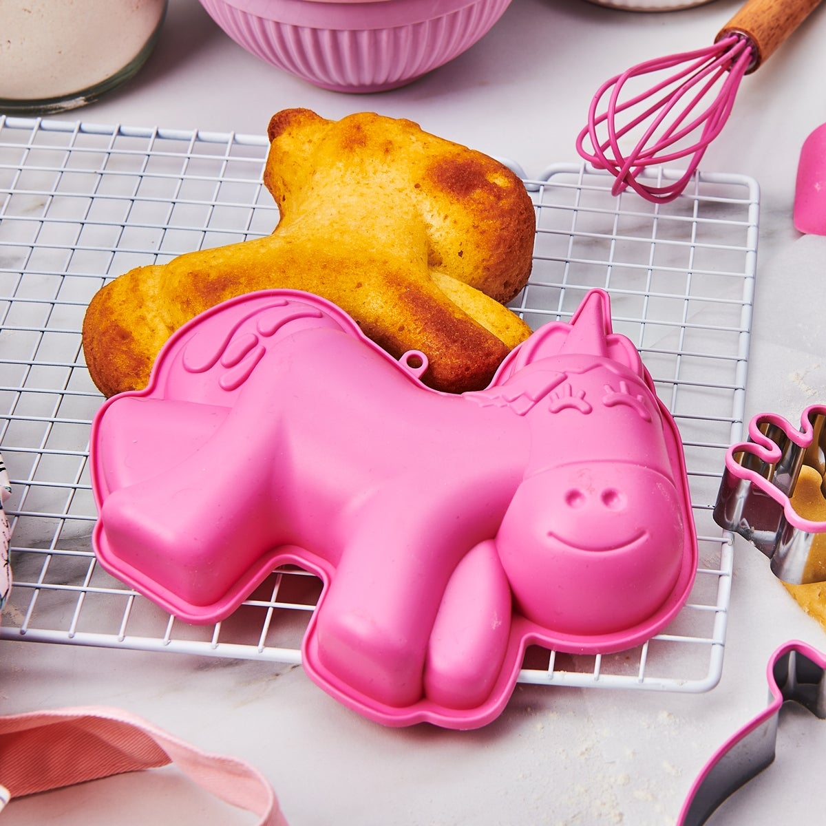 Wilton Baking Kit Silicone Mal Unicorn Set/3