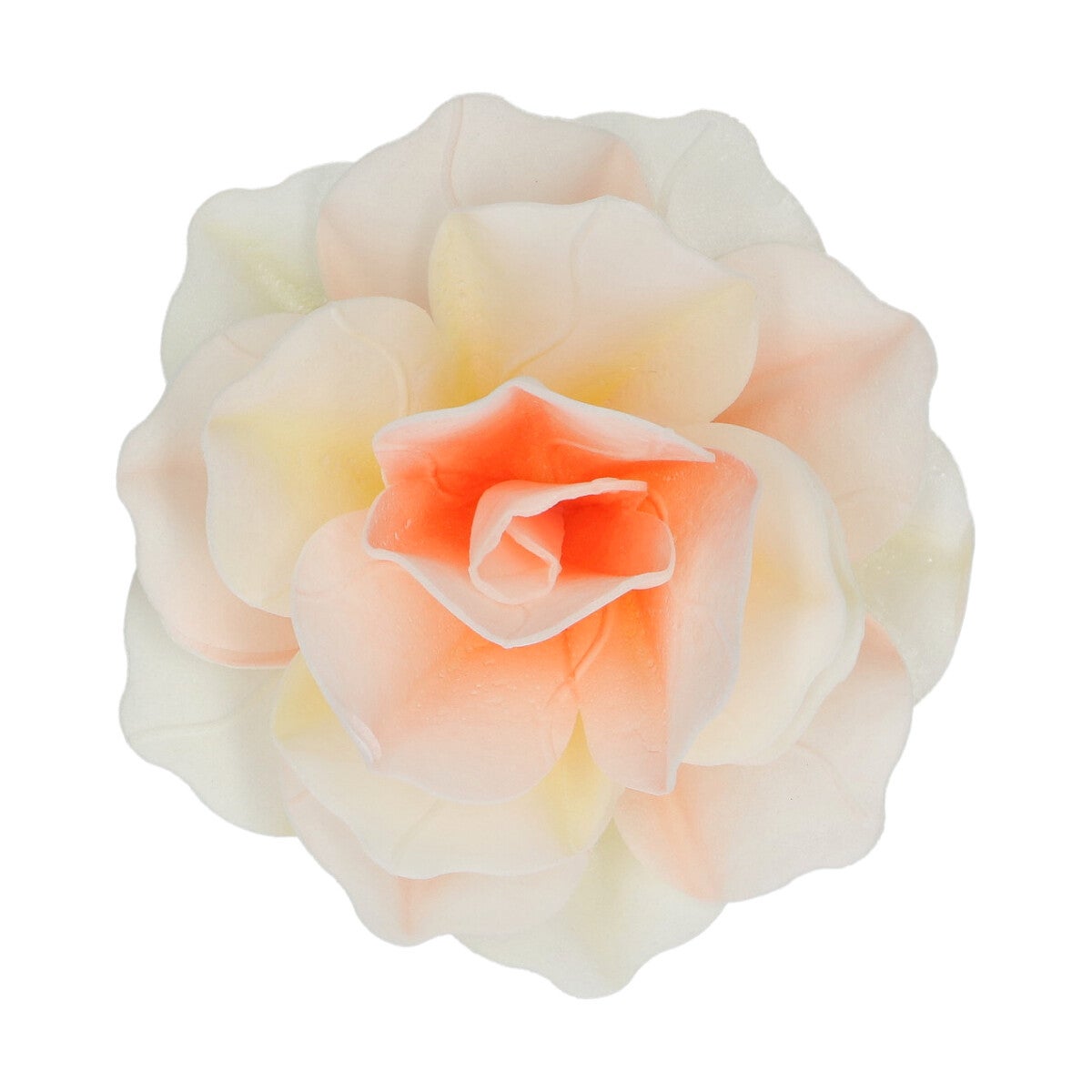 FunCakes Eetbare Papieren Bloemen Deluxe Roos Pastella Geel/Oranje Ombre Large pk/1