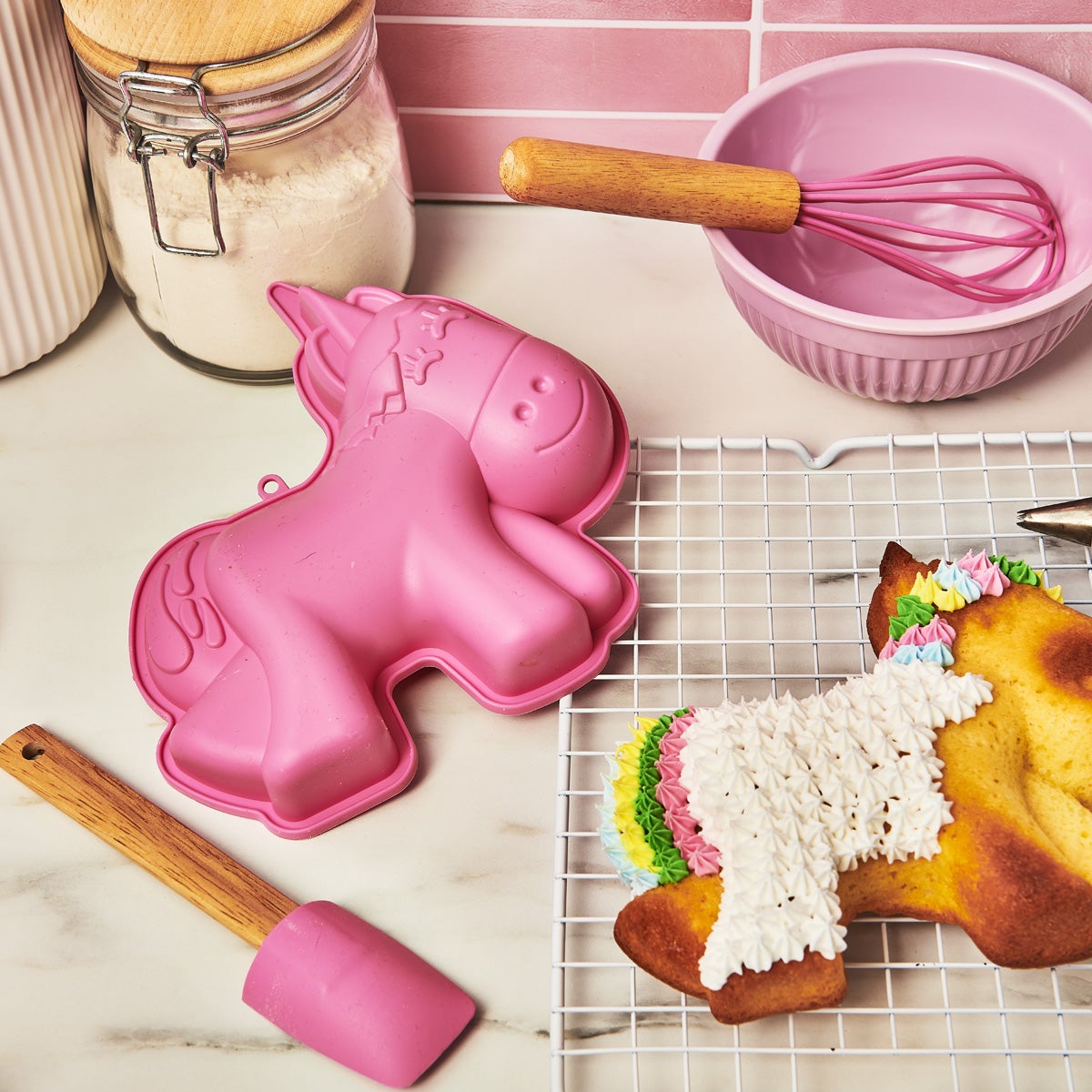 Wilton Baking Kit Silicone Mal Unicorn Set/3