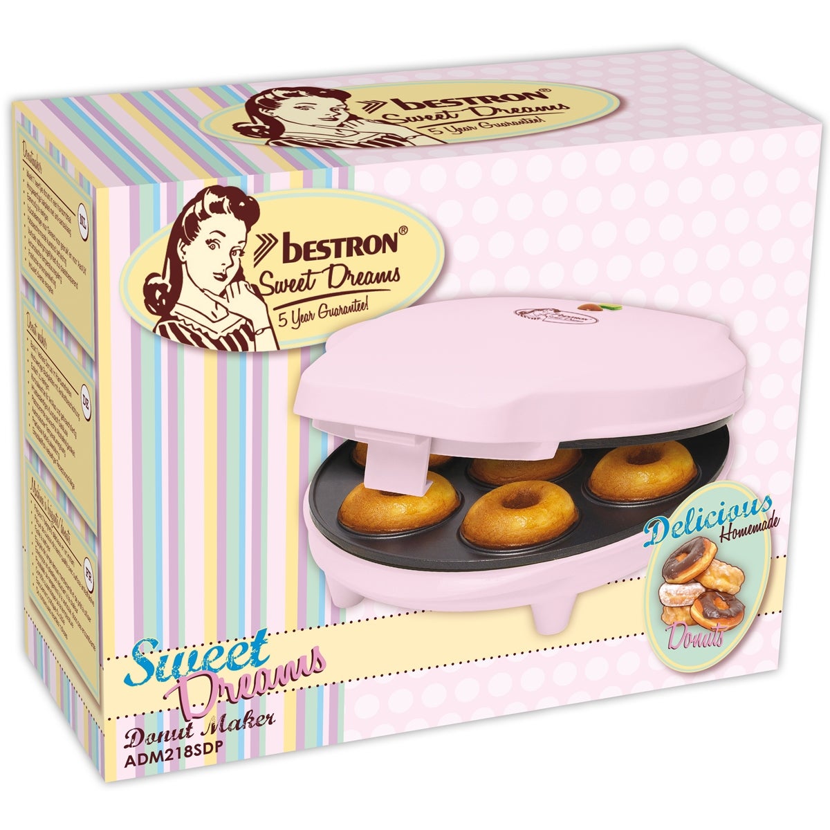 Bestron Donut Maker Roze