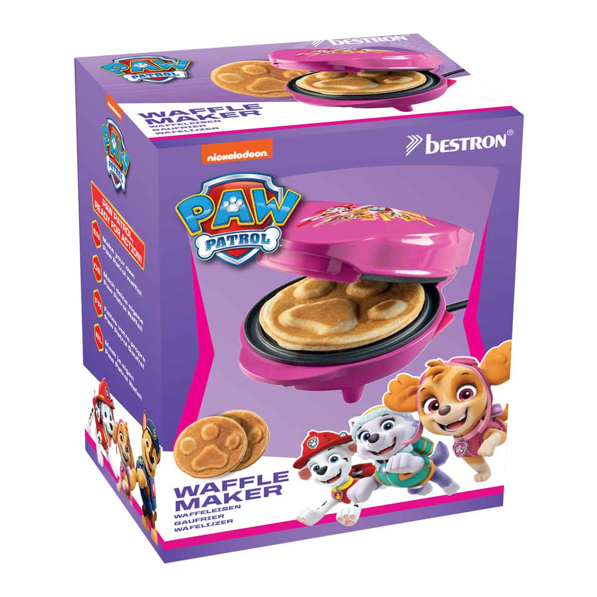 Bestron Paw Patrol Wafelijzer Roze