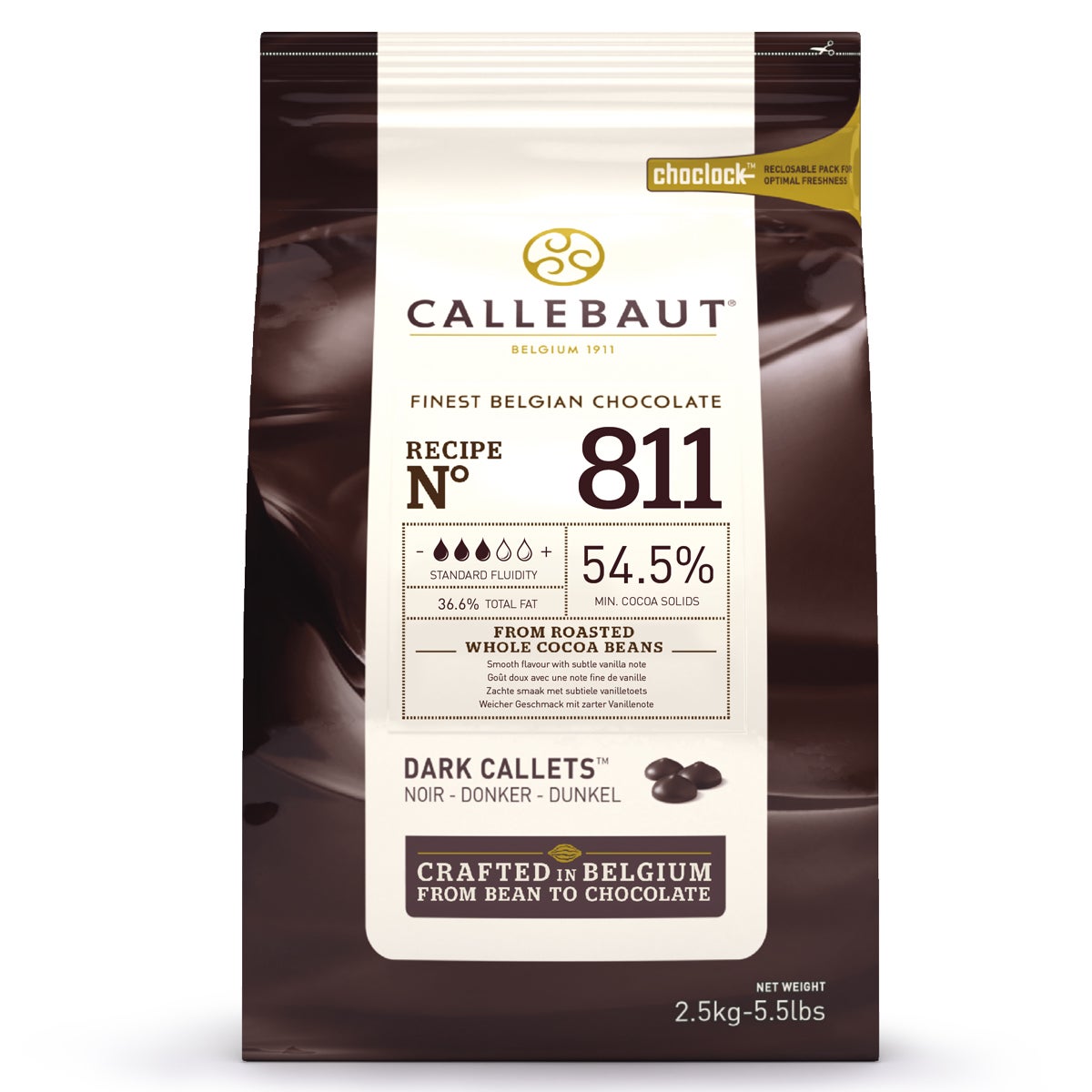 Callebaut Chocolade Callets -Puur- 2,5 kg